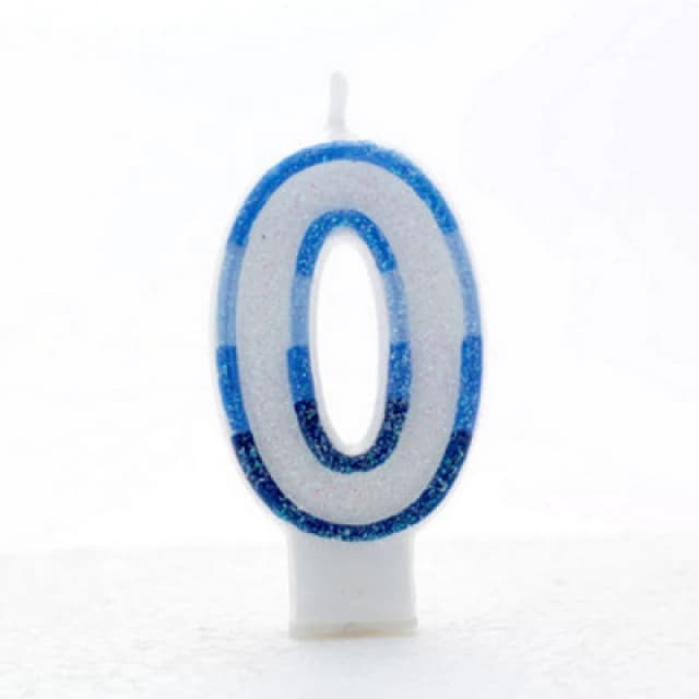 Apac Blue Birthday/anniversary Number Candles (Pack Of 6) White/blue (0)