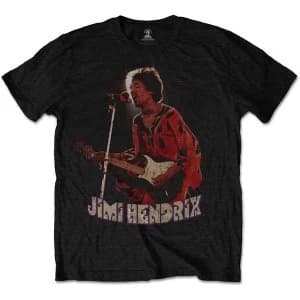 Jimi Hendrix - Orange Kaftan Mens Large T-Shirt - Black