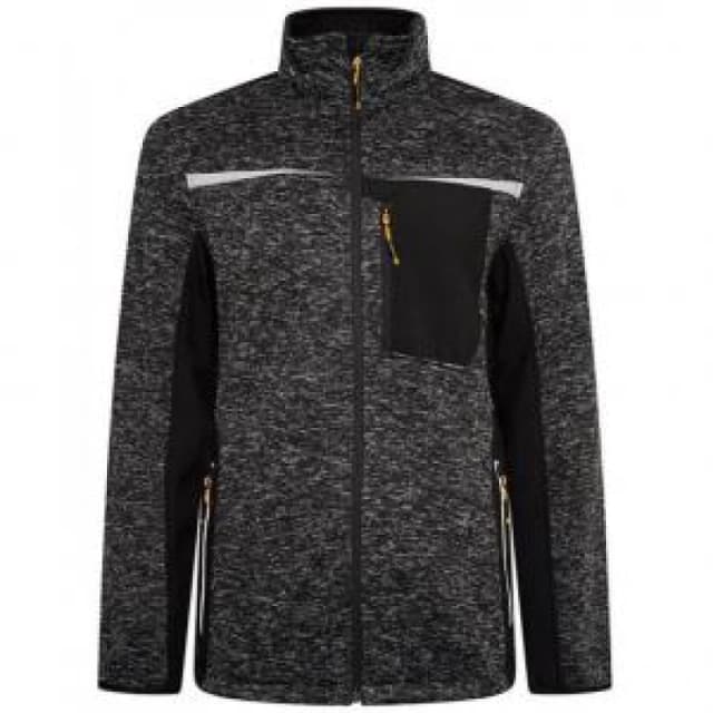 JCB Trade Essington II Full Zip Grey Knitted Jumper L