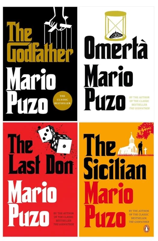 Mario Puzo The Godfather 4 Books Collection Set The Godfather, Omerta Mario Puzo Books
