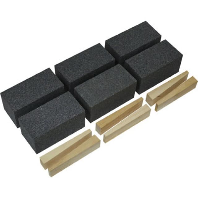 Loops 6 PACK Silicon Carbide Floor Grinding Block - 50 x 50 x 100mm - 36 Grit Multi