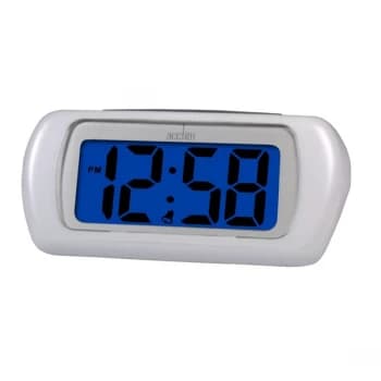 Acctim Auric LCD Alarm Clock White