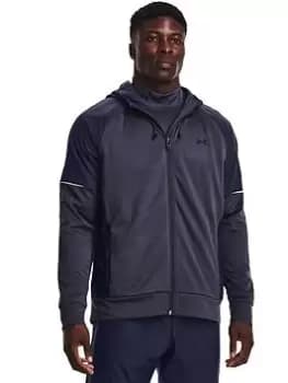 Under Armour Training Armour Fleece Storm Full Zip Hoodie - Steel, Steel, Size S, Men