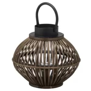 Brown Bamboo Style Large Lantern