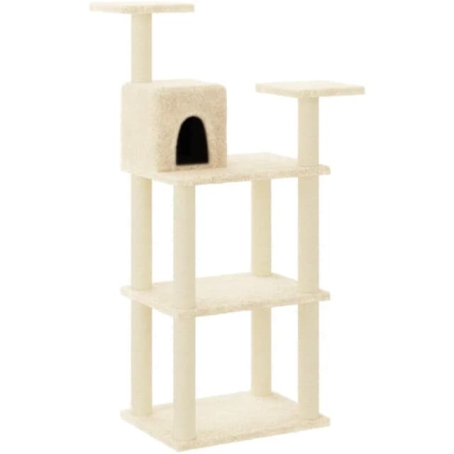 VIDAXL Vidaxl - Cat Tree with Sisal Scratching Posts Cream 118.5cm 8720286566831