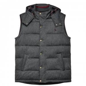 Jack Wills Harpenden Hooded Gilet - Charcoal