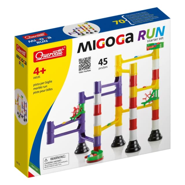 Quercetti Migoga Marble Runs Starter Set, Multi 6535