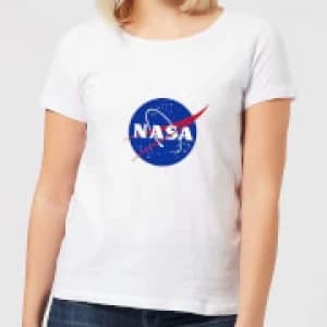 NASA Logo Insignia Womens T-Shirt - White - XXL