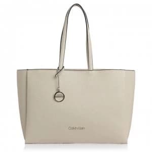 Calvin Klein Sided Tote Bag - LIGHT SAND TD1