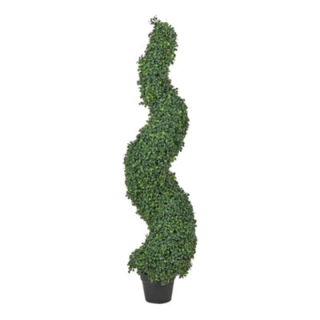 Beliani Artificial Plant Boxwood Spiral Tree 120 Cm Green
