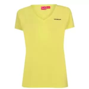 LA Gear V Neck T Shirt Ladies - Yellow