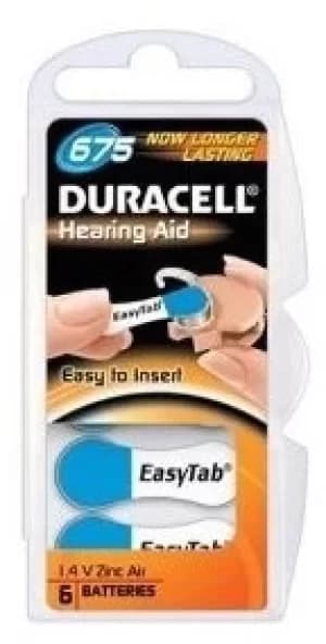 Duracell Zinc Air Et 675 6 Batteries