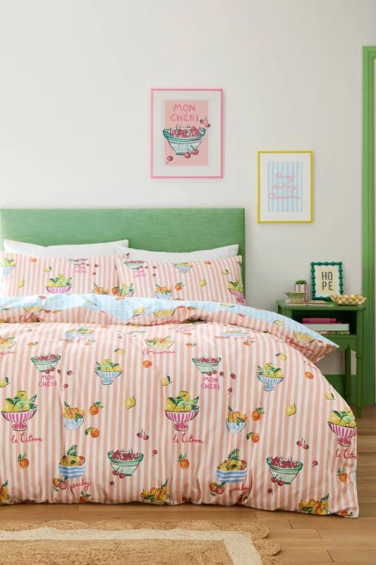 Fusion Summer Fruits Duvet Cover Bedding Set Multi