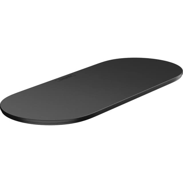 Hansgrohe WallStoris Bathroom Storage Basket Cover Lid Matt Black Accessory - Black - Hansgrohe 27925670