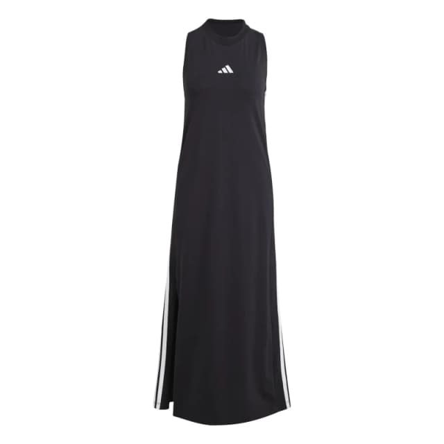 Adidas SPORTSWEAR Maxi Dress, Essentials 3-Stripes Black Women XS