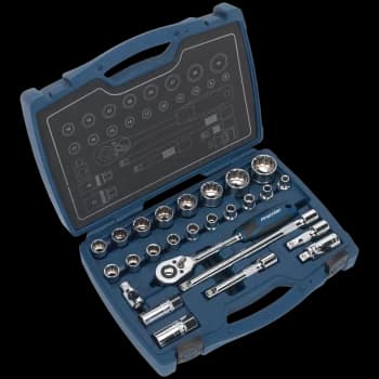 Sealey AK8995 1/2" Drive 26 Piece Socket Set 1/2"