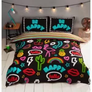 Be Happy Duvet Set - Double