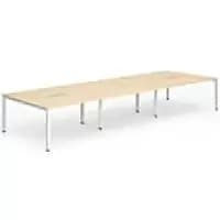 dynamic Computer Desk Evolve Plus B6P12MPEW Maple 3600 mm x 1600 mm x 730 mm
