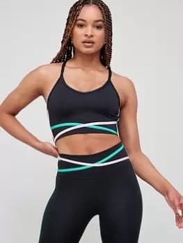 Nike Light Support Indy Bra - Black, Size L, Women