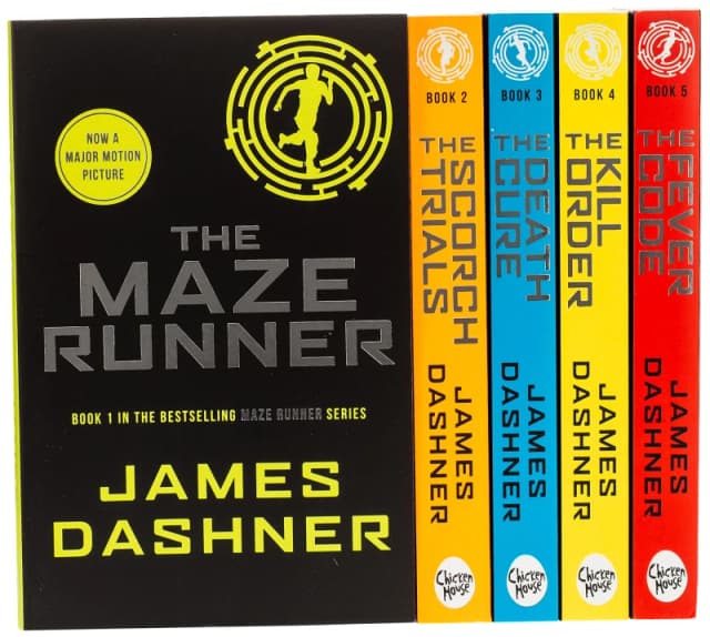 Maze Runner Series James Dashner 5 Book Collection The Maze Runner Scorch Trials Death Cure The Kill Order Fever Code James Smith Dashner Books