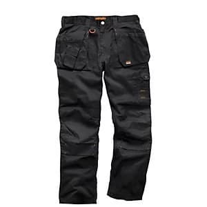 Scruffs Worker Plus Trouser Black - 30W 31L