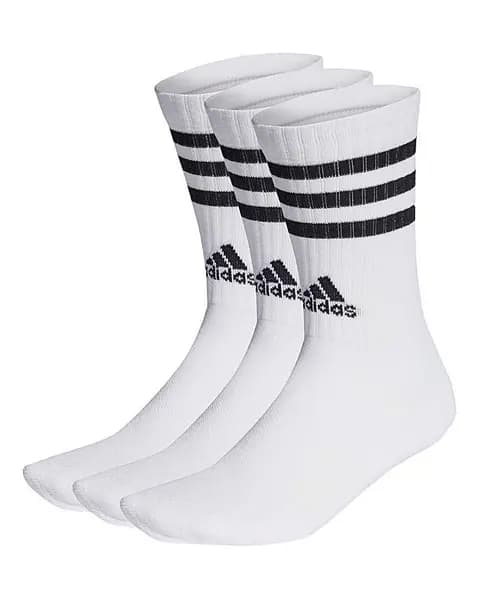 Adidas adidas Core SPW Crew 3 Pack Socks White/Black Male 11-12/5 PT37604