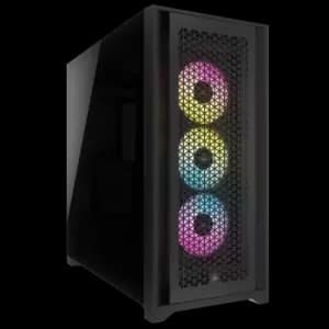 Corsair 5000D Airflow RGB Tempered Glass Mid Tower PC Case Black - CC-9011242-WW