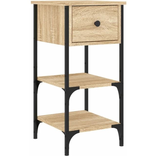 VIDAXL Bedside Cabinet Sonoma Oak 34x36x70cm Engineered Wood Vidaxl 825975