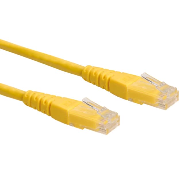 ROLINE UTP Patch Cord Cat.6. yellow 0.3m