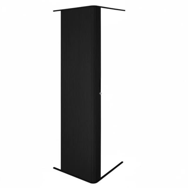 Monstershop Tambour Shower Door - Black Unisex