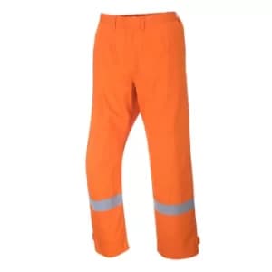 Biz Flame Plus Mens Flame Resistant Trousers Orange 3XL 32"