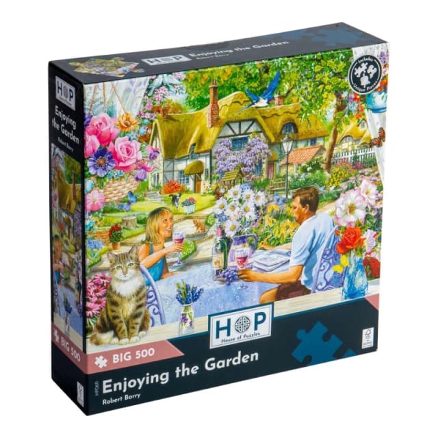 The House Of Puzzles Enjoying the Garden, BIG 500 Piece Jigsaw Puzzle Multi unisex