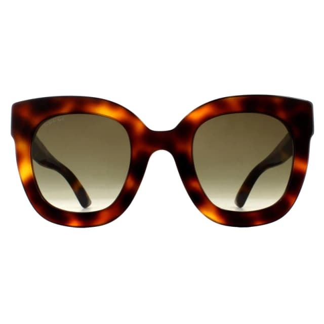 Gucci Square Havana Brown Gradient Sunglasses Brown female