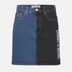 Tommy Jeans Womens Mom Skirt - Denim Dark - W29