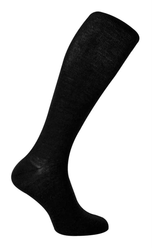 Steven Steven Men 1 Pack Knee High Long Merino Wool Socks for Winter in Black Size: 6-8 Black 6-8 Male 5056632699551