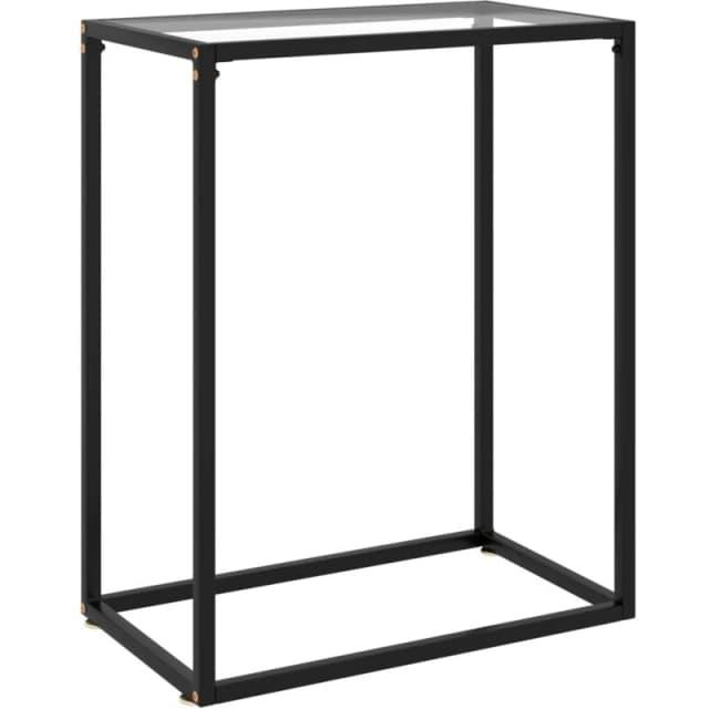 VIDAXL Console Table Transparent 60x35x75cm Tempered Glass Vidaxl 8720286057315