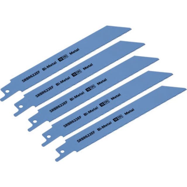 Loops 5 PACK 150mm Bi-Metal Reciprocating Saw Blade - 18 TPI - Milled Side Set Teeth Multi