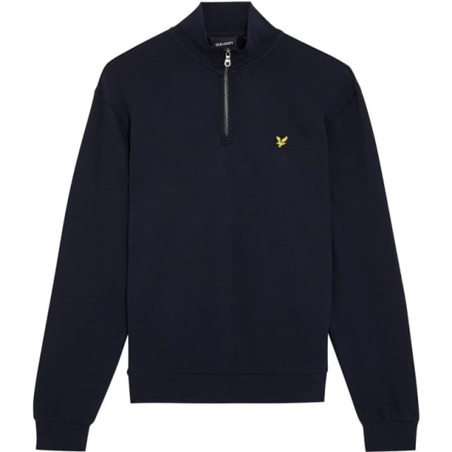 Lyle & Scott Loopback Quarter Zip Sweatshirt Dark Navy L