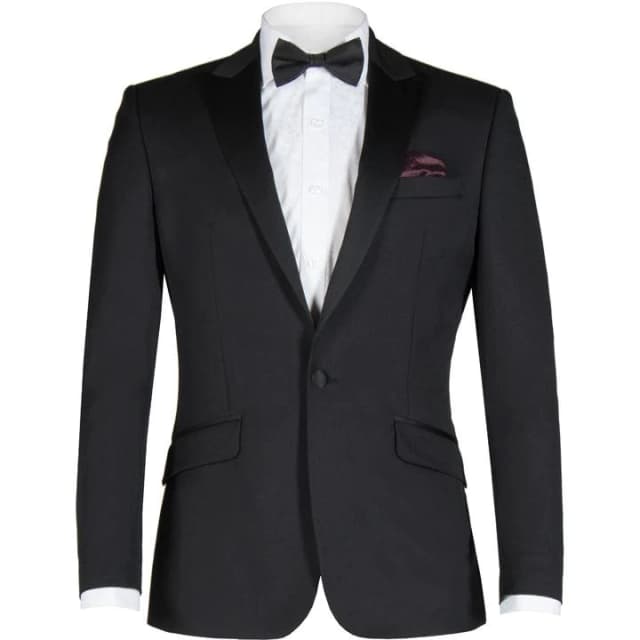 Alexandre of England Wells Black Twill Dress Jacket - 36R