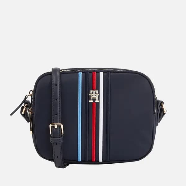 Tommy Hilfiger Poppy Striped Nylon Crossbody Bag