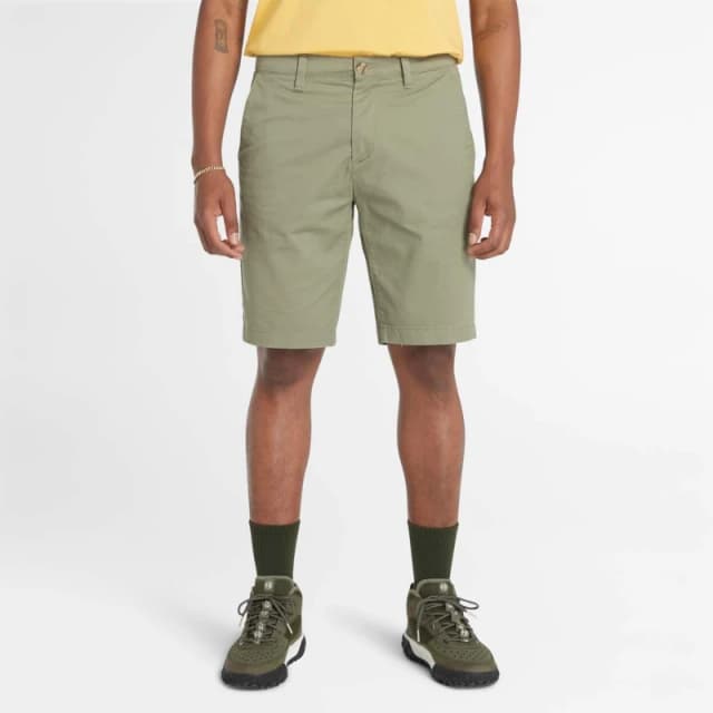 Timberland Topsfield Twill Chino Shorts Green male 36 inch