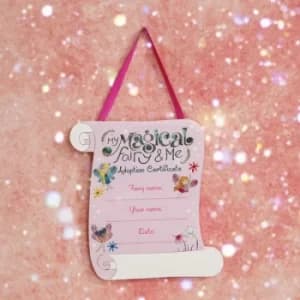 The Magical Fairy Hanging Adoption Plaque 19cm x 21cm