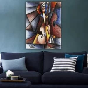 62354260_70100 Multicolor Decorative Canvas Painting