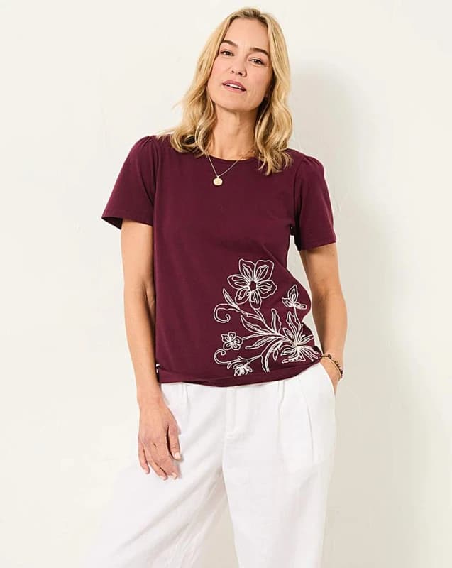 FatFace FatFace Freya Tee Purple - FatFace - Size: 12 Purple Female 12 PQ62802
