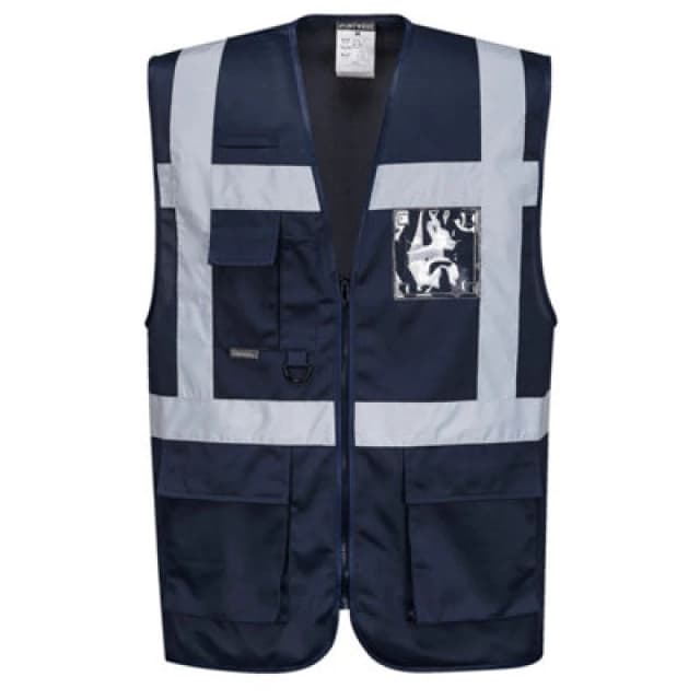 Portwest Iona Executive Hi Vis Vest F476NARL Colour: Navy