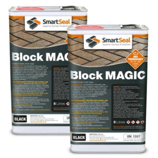 Smartseal Block Magic, Black (2 X 5L) - Block Paving Sealer - Superior To Concrete Paint, Black 5.061E+12
