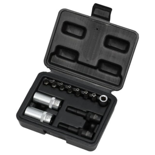 Draper 12 Piece 1/4" Drive Air Conditioning and ECU Socket Set 02907 Drive: 1/4"