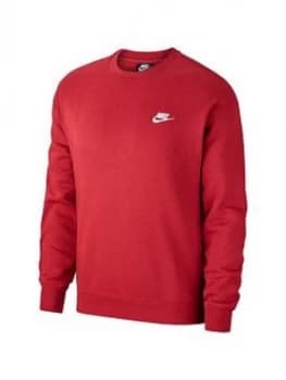 Nike Sportswear Club Crew Neck Sweat - Red