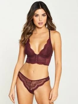 Gossard Superboost Lace Deep V Bralet - Fig
