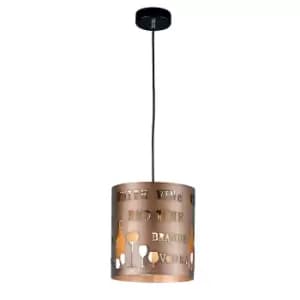 Wofi Tuva Pendant Light - Cappucino